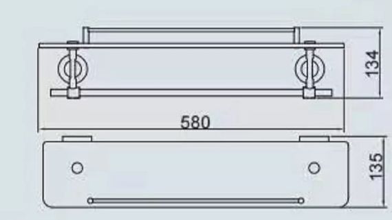 Полиця з тримачем для рушників Gappo G1807-4 | Зображення 5