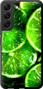Чохол на Samsung Galaxy S22 Зелені часточки лимона "852b-2494-2448"