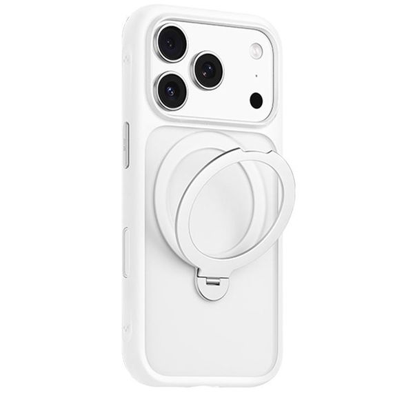 TPU+PC чохол Blueo Skin Friendly 360 Rotatable Stand with MagSafe для Apple iPhone 17 Pro Max (6.9") White