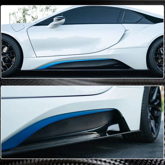 Накладки на пороги (Карбон) для BMW I8 2014-2020 рр | Зображення 4