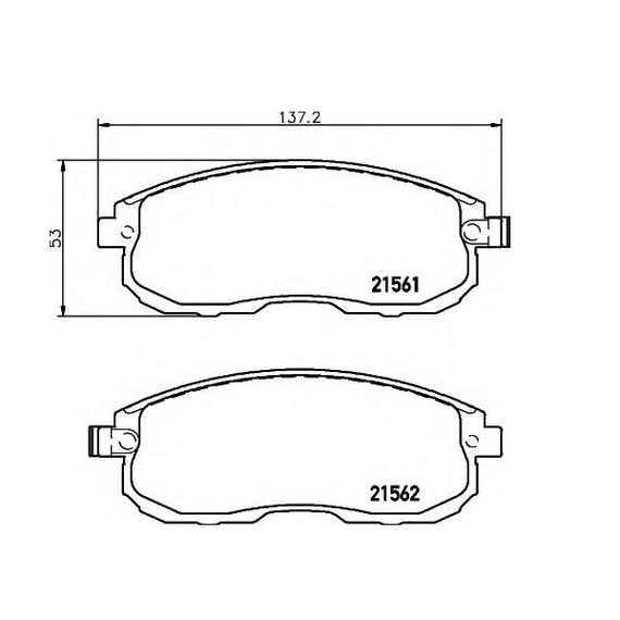 Тормозные колодки Bosch дисковые передние NISSAN Teana J32 ''F ''08 0986494572 | Зображення 1