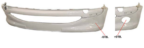 Передний бампер Peugeot 206 98-09 (без спойлера, c отв. п/тум) (FPS) FP 5507 902 7401N3