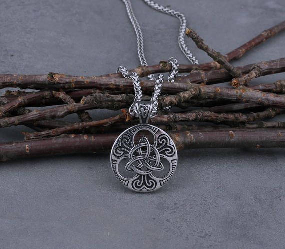 Кулон підвіска Vikings Celtic Knot амулет у кельтському стилі з ланцюжком - Silver | Зображення 2