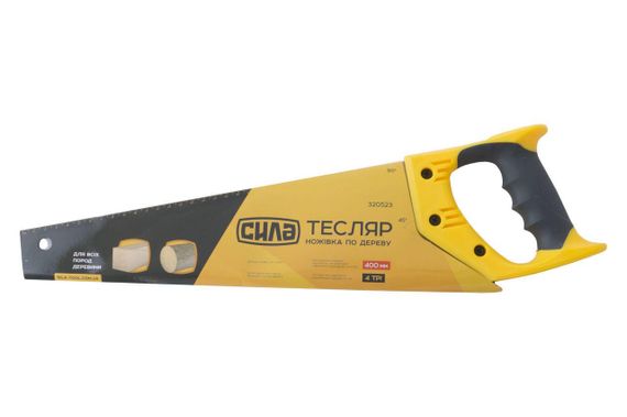 Ножівка для дерева 400 мм із пластиковою 2-компонентною ручкою ТЕСЛЯР СИЛА 3205231 | Зображення 2