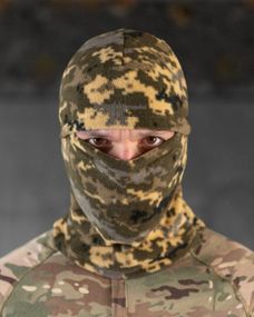 Балаклава флисовая пиксель  ВТ0592