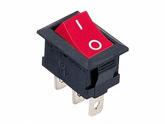 Перемикач KCD1-102 R/B 1 клавіша червоний Ny95500674