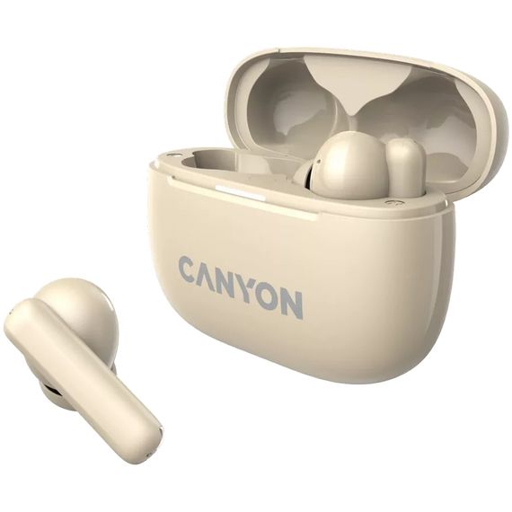 Навушники Canyon TWS-10 OnGo ANC ENC Beige (CNS-TWS10BG) | Зображення 3