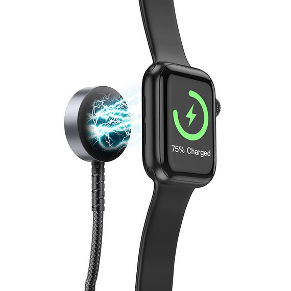БЗП Hoco CW54 2in1 for Apple Watch + Type-C / Lightning Black | Зображення 2