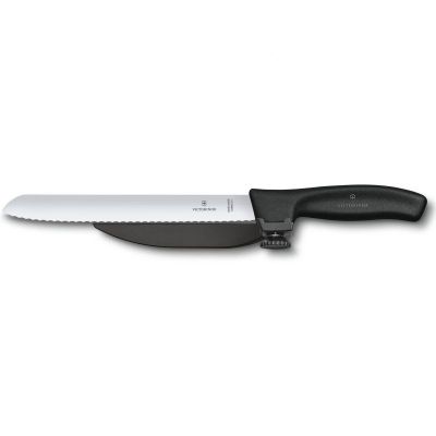 Кухонный нож Victorinox SwissClassic DUX 21 см Serrated Black (6.8663.21)