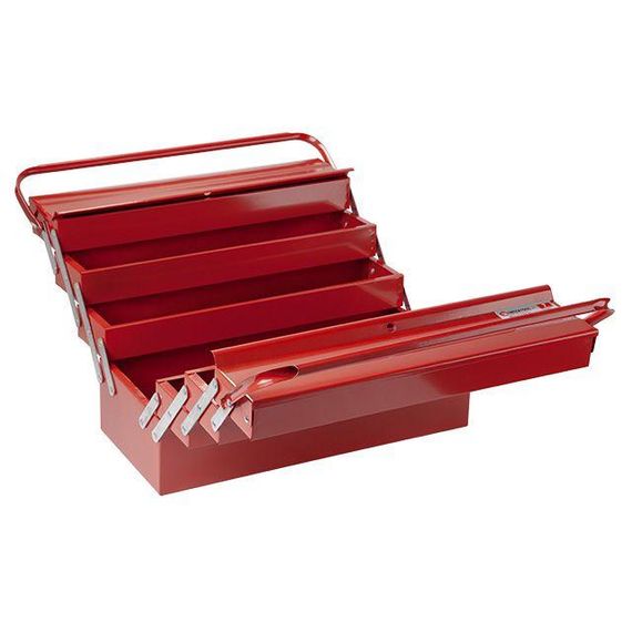 Ящик інструментальний металевий 450 мм, 7 секцій INTERTOOL HT-5047 | Зображення 1