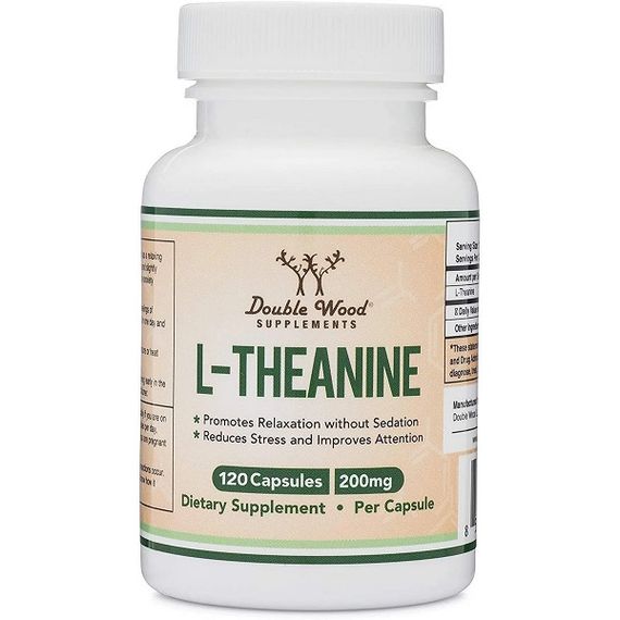 Теанін Double Wood L-Theanine 200 mg 120 Caps