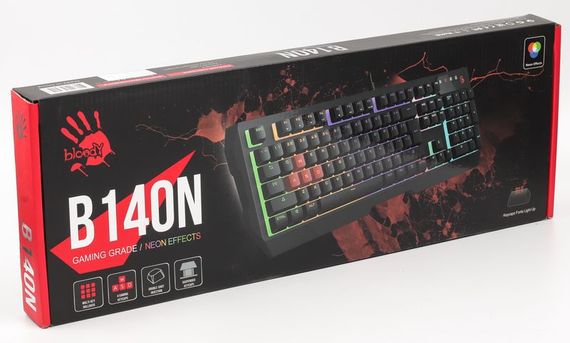 Клавіатура ігрова B140N Bloody, USB чорна | Зображення 5