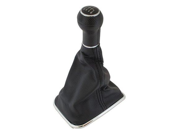 VW Bora (98-05) ручка переключения передач КПП 5 ступка диаметр 12мм + чехол+ рамка ХРОМ | Зображення 1