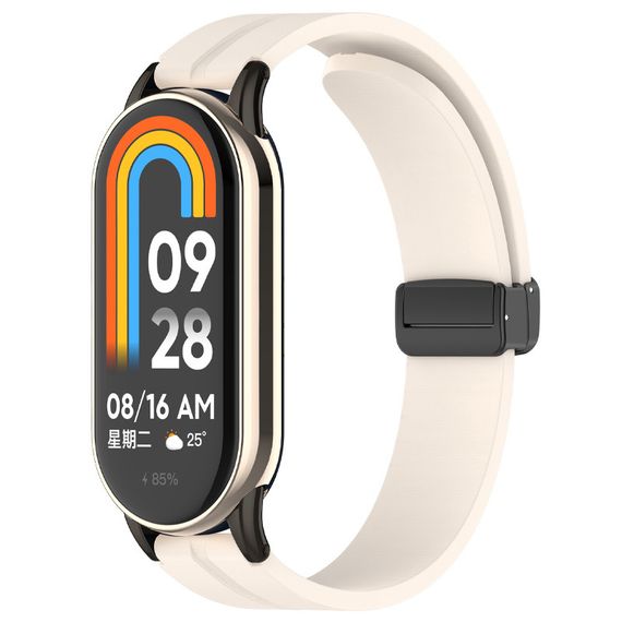 Ремінець Line Magnetic для Xiaomi Mi Band 9/8 Бежевий / Beige