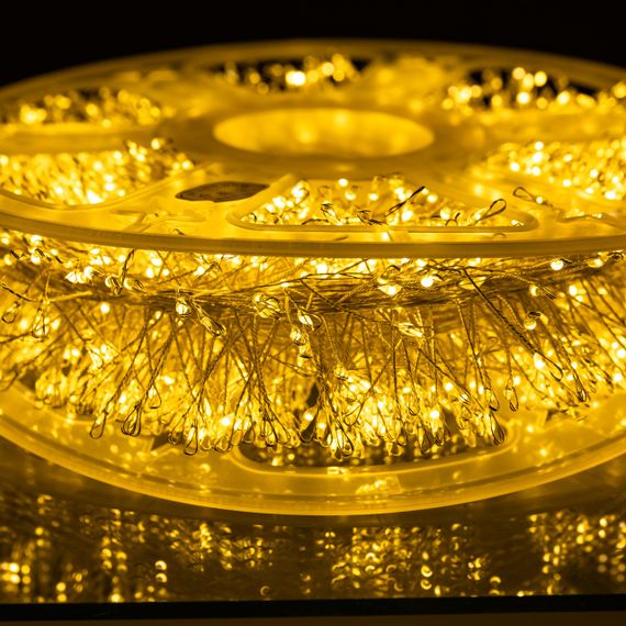 Новорічна гірлянда Хвойна лапа 100 м 3000 LED білий провід Жовте сяйво D3000L100MWY | Зображення 8