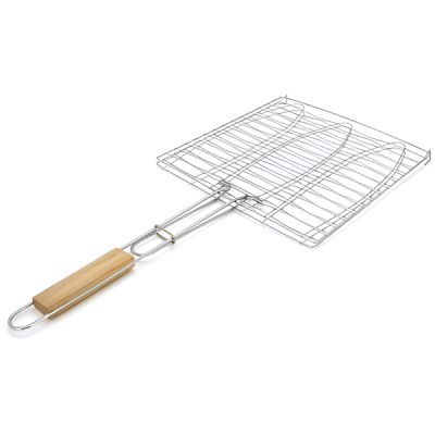 Решётка для гриля Voltronic 28х28 см, на три риби (YT-GRf28)