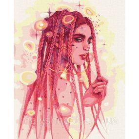 Картина по номерам "Удивительная незнакомка" ©lesya_nedzelska_art Идейка KHO2578 40х50 см