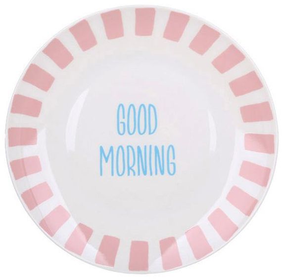 Набір 4 порцелянові тарілки "Italia Good Morning" Ø20.5см, кольорові | Зображення 1