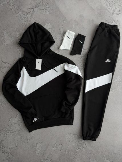 Костюм у стилі Nike з худі чорний