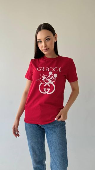 Жіноча футболка Gucci червона | Зображення 4