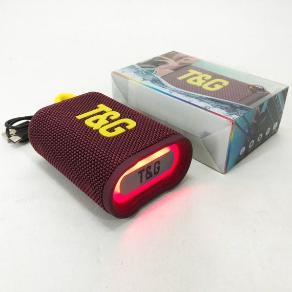 Bluetooth-колонка TG396. Колір: бордовий | Зображення 4