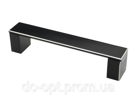 Ручка DL 35M/192 BLKG/AL Чорний Глянець / Алюміній ДС СтандартЛайн