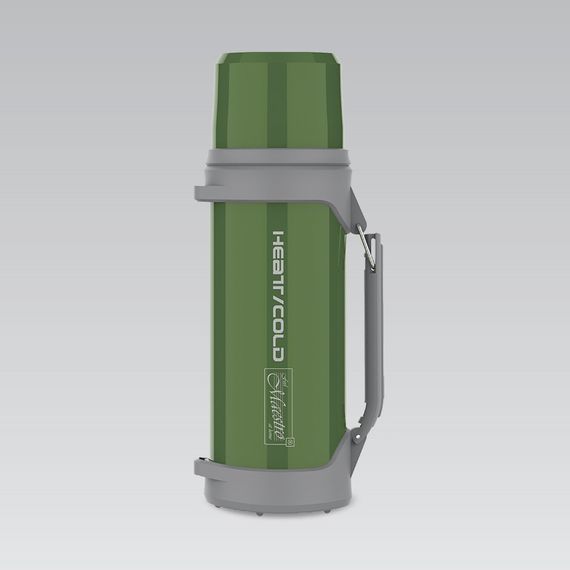 Термос для напоїв 1 л Maestro MR-1631-100N-GREEN нержавіюча сталь зберігає тепло і холод