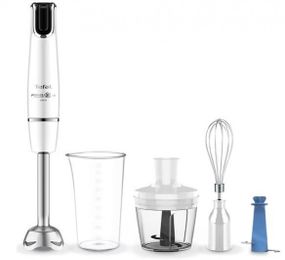 Блендер Tefal  заглибний INFINY FORCE, 1000Вт, 4в1, білий (HB944138)