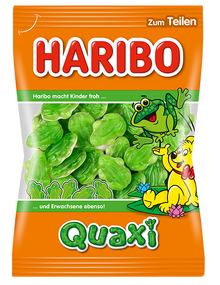Конфеты желейные Haribo Quaxi (лягушки), 175г, Германия, жевательные мармеладные конфеты жабки