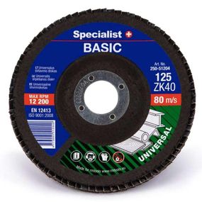 Диск шлифовальный лепестковый Specialist+ BASIC 125 ZK40