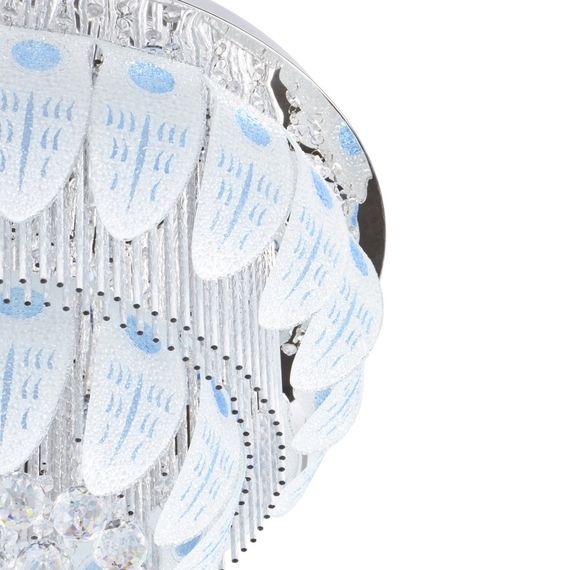Люстра потолочная хрустальная с пультом LED E14 40W WH (BCL-640C/6) | Зображення 2