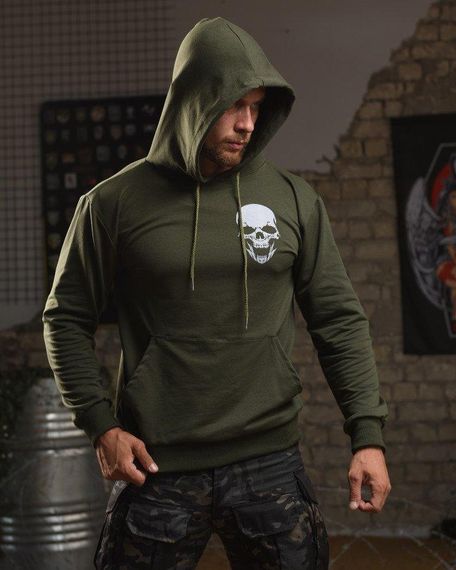 Худі maklin Далі Бога Немає олива НП4879 | Зображення 3