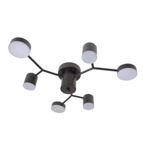 Люстра потолочная в спальню LED 42W WW+NW+CW BK (BR-01 634C/6)