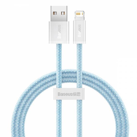 Дата кабель Baseus Dynamic Series USB to Lightning 2.4A (2m) (CALD00050) White Blue