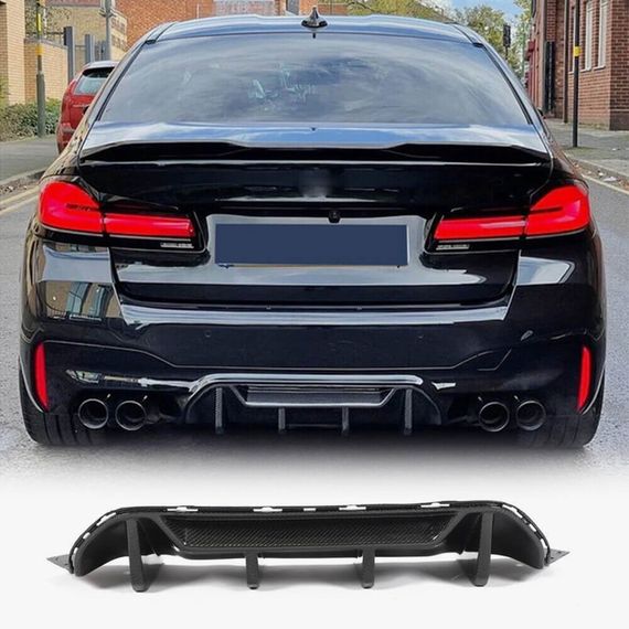 Диффузор заднего бампера V1 (для M5 F90 2017-2020, Карбон) для BMW 5 серия G30/31