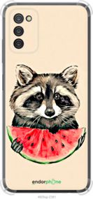 Чохол на Samsung Galaxy A03s A037F Єнотик з кавуном "4605sp-2381-2448"