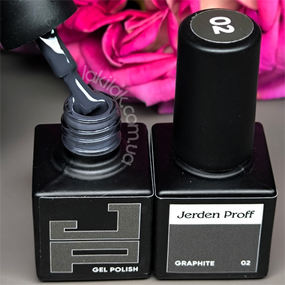 Гель-лак Jerden Proff №02 (графіт) 5 мл