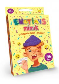 Карткова гра "Emotions Mimik" EM-01-01U укр. мовою