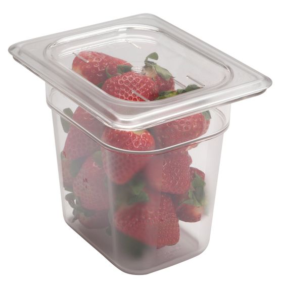 Крышка плоская из прозрачного поликарбоната для гастроемкости Cambro, GN 1/6 (176х162 мм) | Зображення 4