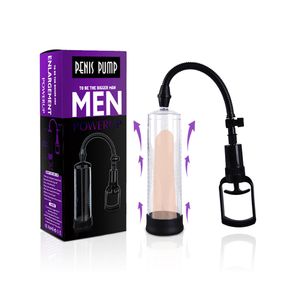Вакуумна чоловіча помпа з ручним насосом Penis Pump — MAN POWERUP sexstyle