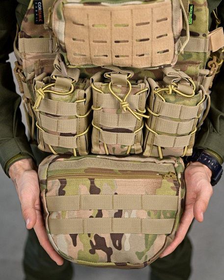 Плитоноска 4 точки быстрый сброс frion   с напашником   ПП7889 | Зображення 6