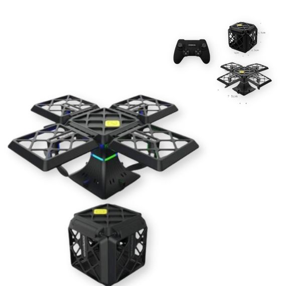 Квадрокоптер Black Knight Cube 414 WiFi запасные пропеллеры 550mAh черный (414 WiFi_1162)