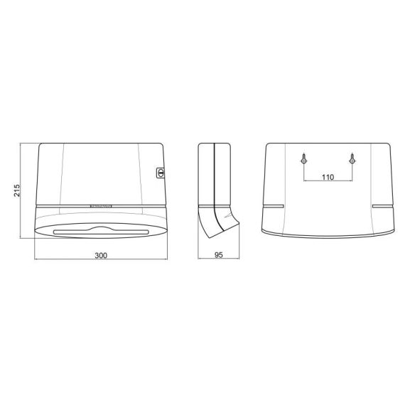 Держатель для бумажных полотенец Qtap Pohodli 300 мм QTDR600WP White (Dr| ák) | Зображення 1