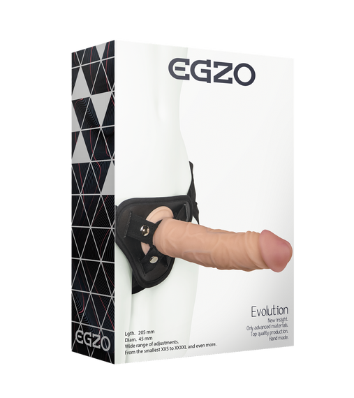 Жіночий страпон EGZO Evolution STR002 ( 20,5 см х 4,5 см ) Sex Aura