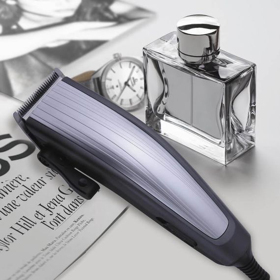 Машинка для стрижки волосся дротова Maestro MR-651SS, з насадками | Зображення 1