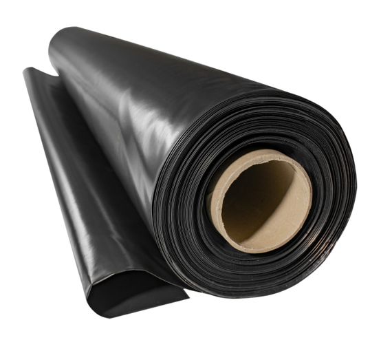 Пленка 170 мкм 3*50м рулон пэт черная строительная универсальная пленка | Зображення 2