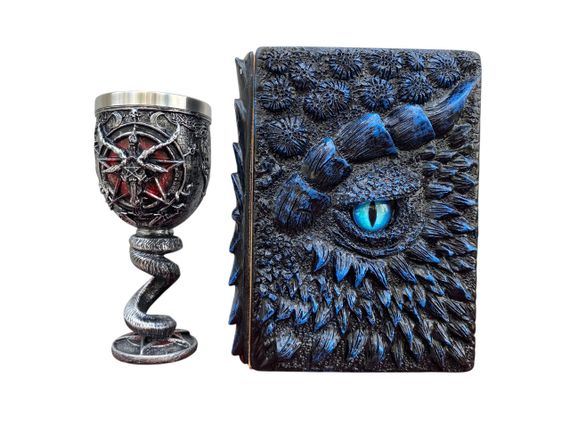 Подарунковий набір Келих 3 Бафомет і Блокнот 3 «Книга тіней і Глубін»