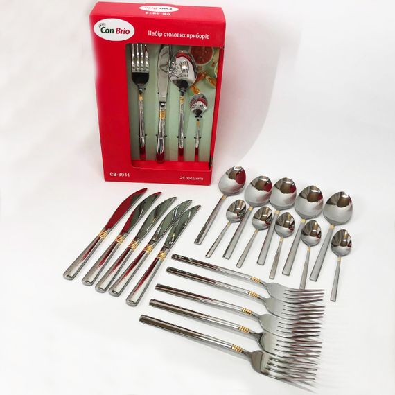 Набор столовых приборов 24 предмета Con Brio CB-3912 UJ-32