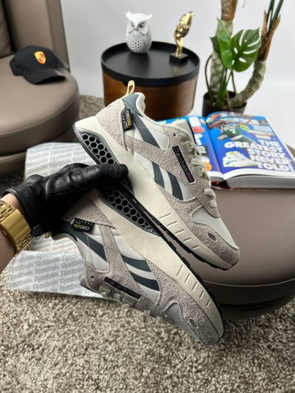 Кросівки R1e1ebok Classic Leather Hexalite White Grey Beige , В'єтнам 42 26.5 | Зображення 5