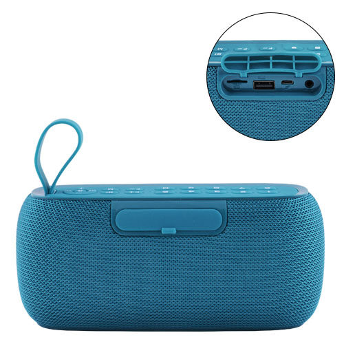 Портативная колонка TG177, Bluetooth, радио, Power Bank, часы, speakerphone, аквамарин | Зображення 2